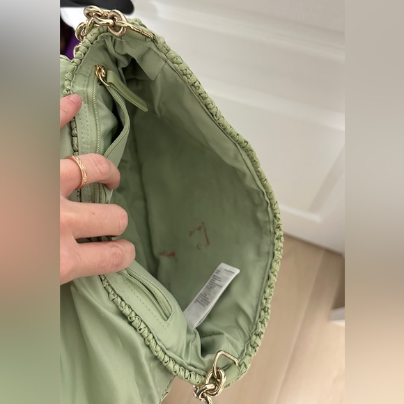 Light green woven handbag - Picture 4 of 4